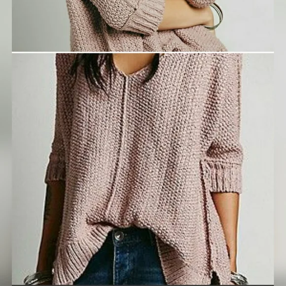 Free People Chunky Knit Sweater Tunic - Picture 2 of 7